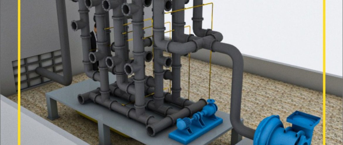 سیستم غبارگیر تر  جذب بخار اسید از هوای سالن فرایند